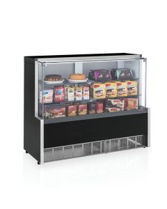 Vitrine Neutra Gelopar Aurora Preta 140cm MPNA-140RPR