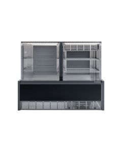 Vitrine Neutra Gelopar Aurora Preta GRNA-140R - 220V