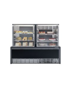 Vitrine Neutra Gelopar Aurora Preta GRNA-140R - 220V