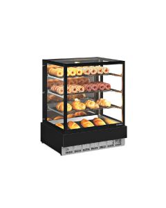 Vitrine Neutra Gelopar Conveni&ecirc;ncia Preta 100cm MGEN-100