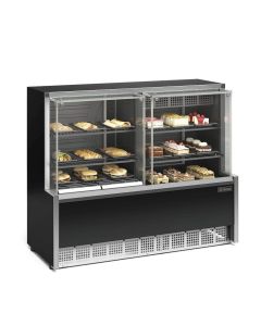 Vitrine Quente/Frio Gelopar Aurora 140cm GQEA-140LB PR All Black - 220V