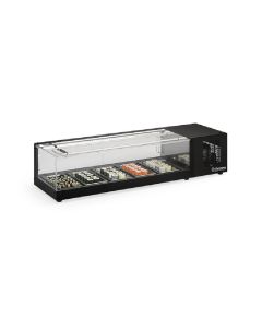 Vitrine Refrigerada de Bancada Gelopar GVRS-150PR Preta - 220V