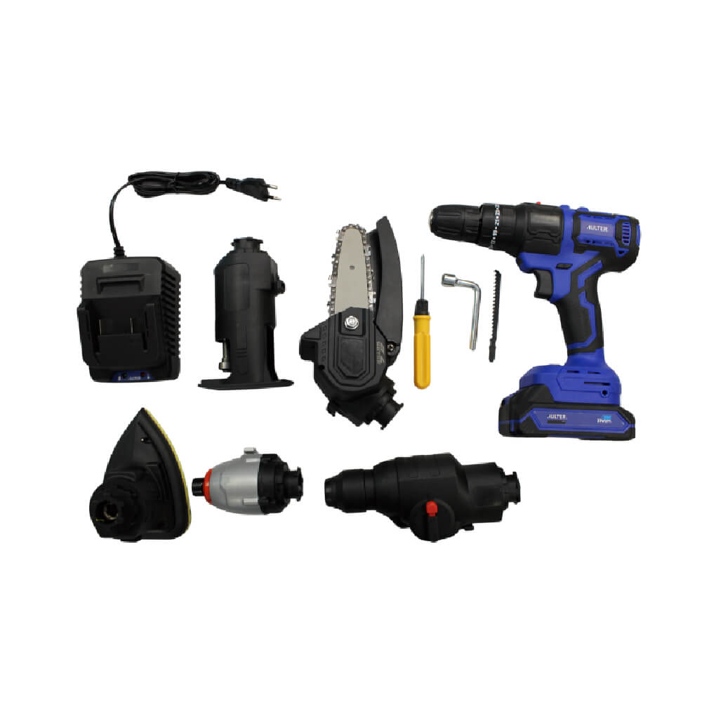 Kit 6 em 1 Brushless Multifuncional com Maleta Hulter
