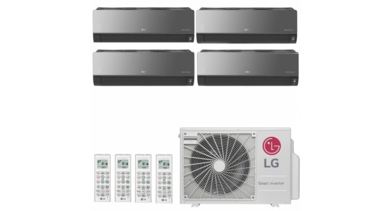 Ar Condicionado Multi Split Inverter LG ARTCOOL 36000 BTUs (3x 9000 + 1x 12000) Quente Frio A5UW36GFA2