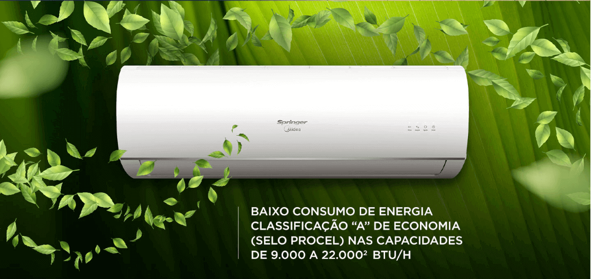 Ar-Condicionado Split 9000 BTUs Springer Midea Airvolution High Wall Só  Frio 42TFCA09S5 220V