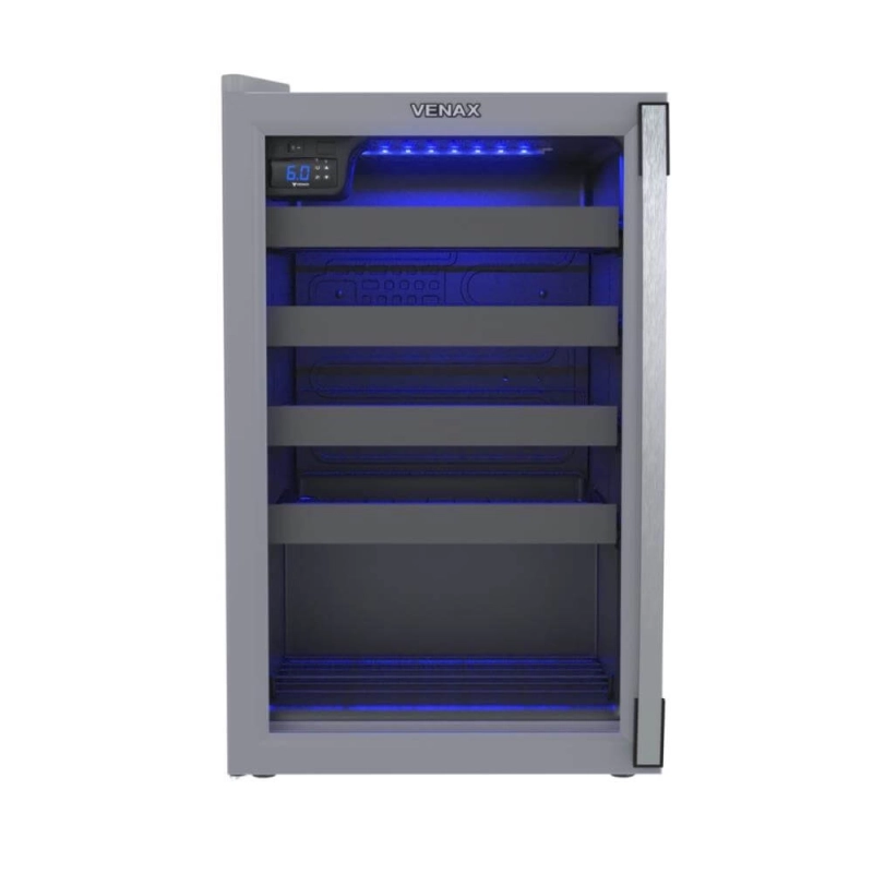 Produto adega-venax-piubella-24-garrafas-porta-invertida-cinza-220v-1