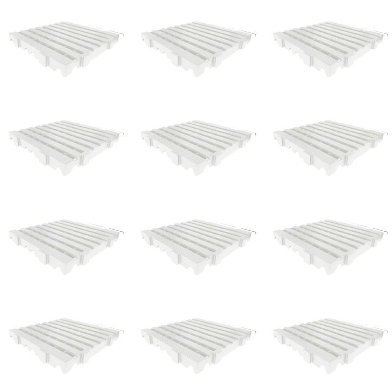 Produto kit-12un-estrado-para-camara-frigorifica-reforcado-croplastic-40x40x4-5cm-branco-1