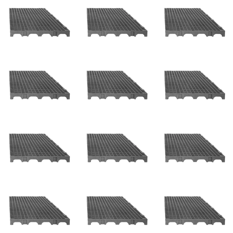 Produto kit-12un-estrado-para-camara-frigorifica-reforcado-croplastic-50x25x2-5cm-cinza-1