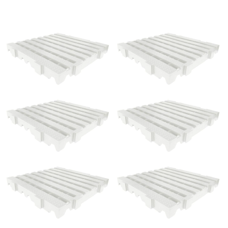 Produto kit-6un-estrado-para-camara-frigorifica-reforcado-croplastic-40x40x4-5cm-branco-1