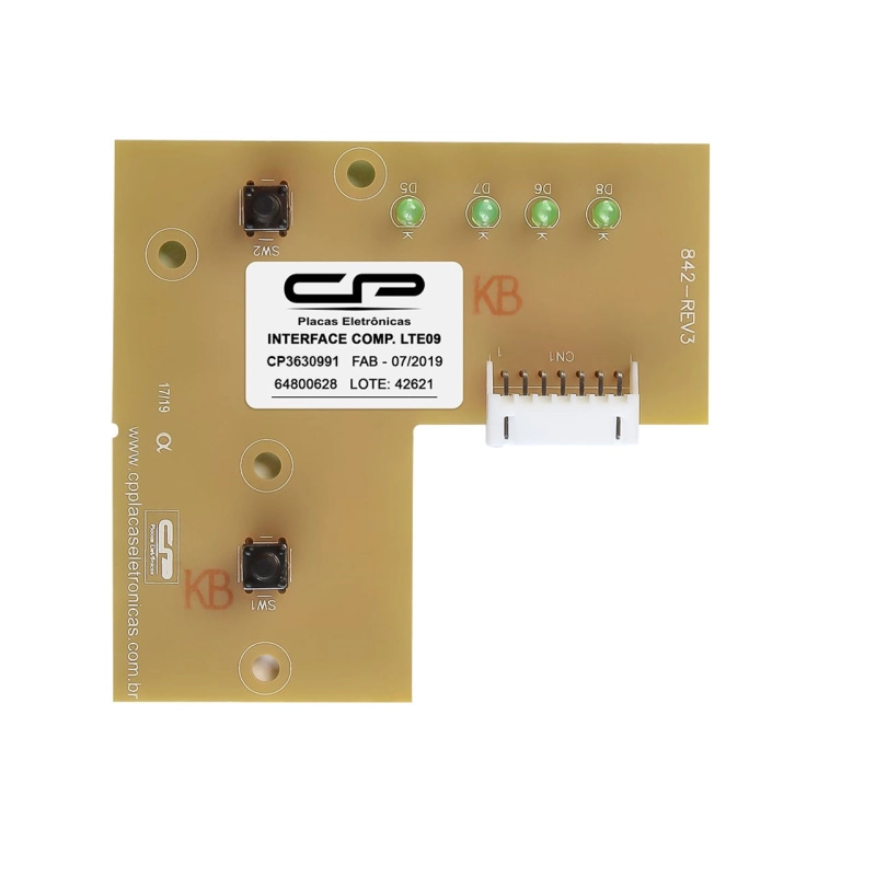 Produto placa-controladora-digital-de-processo-cp-compatível-lavadora-interface-lte09-bivolt-3630991