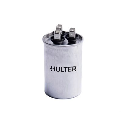 Produto capacitor-duplo-70+4-mfd-terminal-corpo-metal-hulter-440v