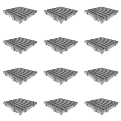 Produto kit-12un-estrado-para-camara-frigorifica-reforcado-croplastic-40x40x4-5cm-cinza-1